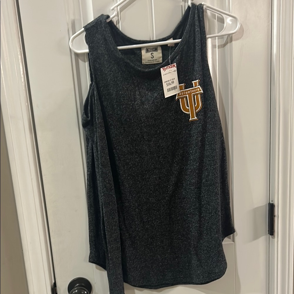 Gray Off the Shoulder Top